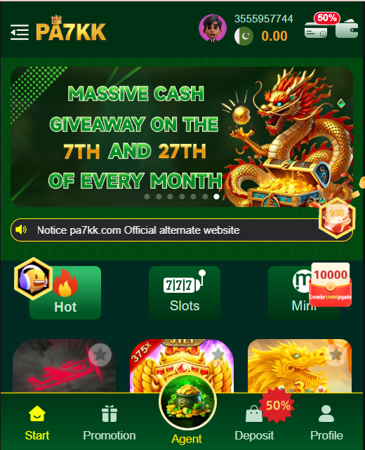 PA7KK GAME APK INTERFACE