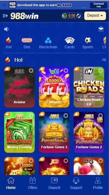 988win game apk interface